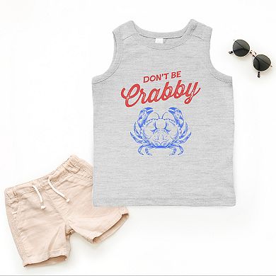 Don't Be Crabby Sketched - Toddler Graphic Tank