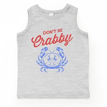 Don't Be Crabby Sketched - Toddler Graphic Tank