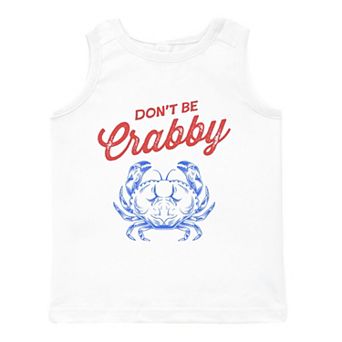 Don't Be Crabby Sketched - Toddler Graphic Tank