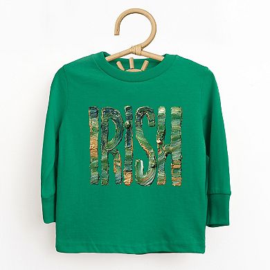 Irish Paint Print - Toddler Long Sleeve Graphic Tee