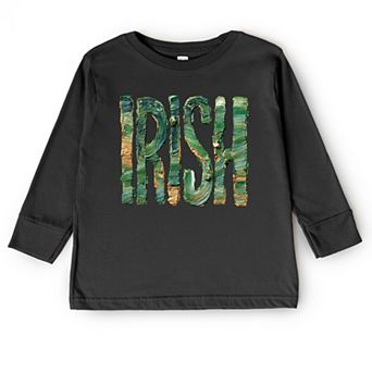 Irish Paint Print - Toddler Long Sleeve Graphic Tee