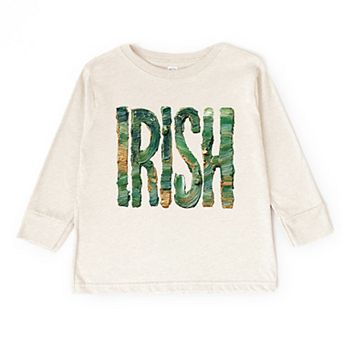 Irish Paint Print - Toddler Long Sleeve Graphic Tee
