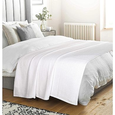 Cotton Bed Blanket, Breathable Bed Blanket Twin Size, Cotton Thermal Blankets Twin, Perfect