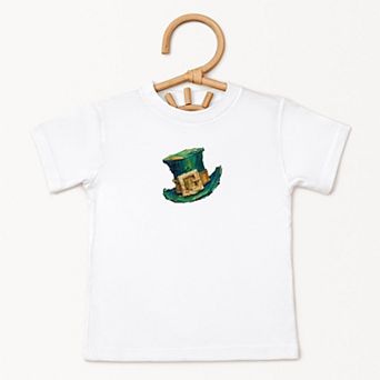Leprechaun Hat Paint Print - Toddler Short Sleeve Graphic T-Shirt