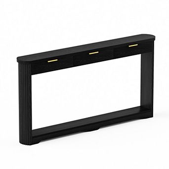 Lufeiya 70" Console Table with Drawers, Slim Sofa Table for Entryway