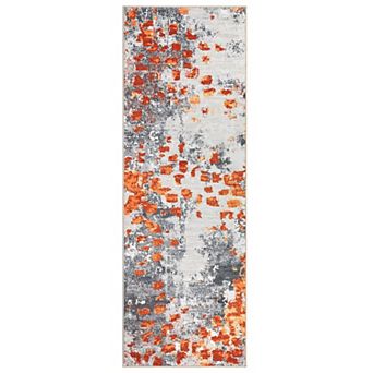 Non Slip Accent Boho Chic Abstract Watercolor Design Ultra-Thin Carpet