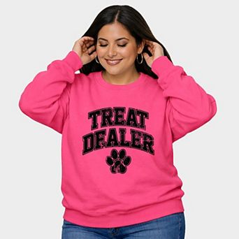 Treat Dealer Paw - Women's Plus Sized Graphic Sweatshirt