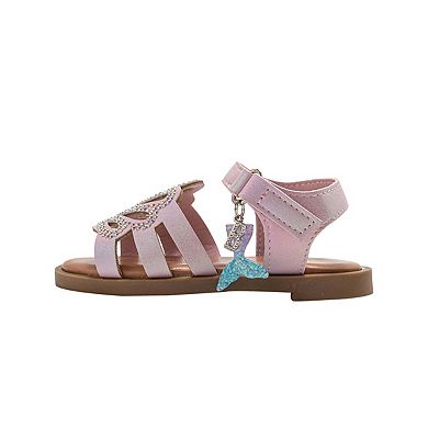 bebe Toddler Girls Strappy Sandals with Rhinestones