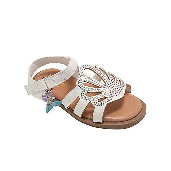 bebe Toddler Girls Strappy Sandals with Rhinestones