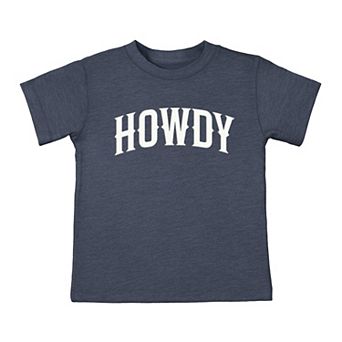 Howdy Arched Puff - Toddler Short Sleeve Graphic T-Shirt