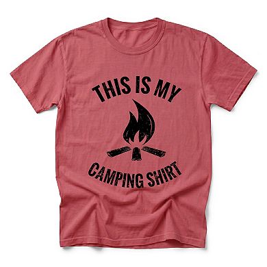 This Is My Camping Shirt - Men's Garment Dyed Graphic T-Shirt