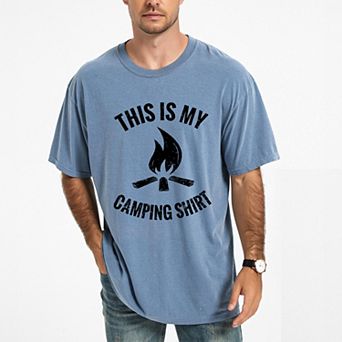 This Is My Camping Shirt - Men's Garment Dyed Graphic T-Shirt