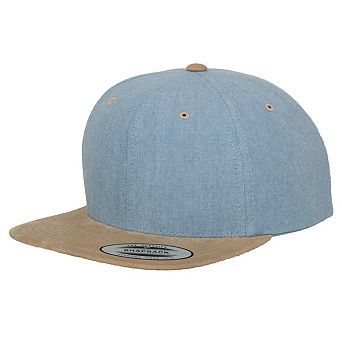 Yupoong Flexfit Unisex Chambray-Suede Snapback Cap
