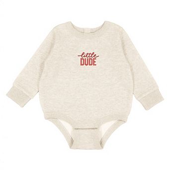 Embroidered Little Dude - Infant Fleece BodySuit