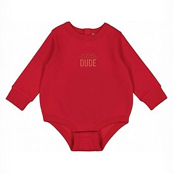 Embroidered Little Dude - Infant Fleece BodySuit