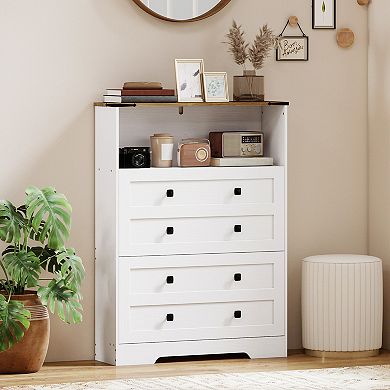HOMCOM Shoe Cabinet with 2 Flip Drawers
