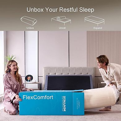 Renanim 10" Firm Memory Mattress, Cooling Gel Memory Foam, Bed in a Box