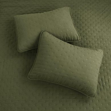 Twin Size Quilt Bedding Sets with Pillow Sham,Farmhouse Lightweight Soft Bedspread Coverlet,2 Pieces