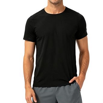 Men's Short Sleeve Workout T Shirt Athletic Tee for Running Gym