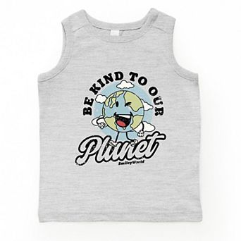 SmileyWorld Be Kind To Our Planet Retro - Youth Tank Top