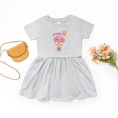 Mini Smiley Sprinkled With Kindness - Toddler Graphic Dress
