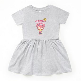 Mini Smiley Sprinkled With Kindness - Toddler Graphic Dress