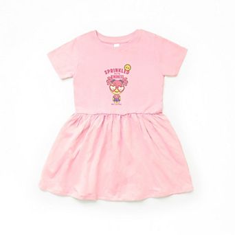 Mini Smiley Sprinkled With Kindness - Toddler Graphic Dress