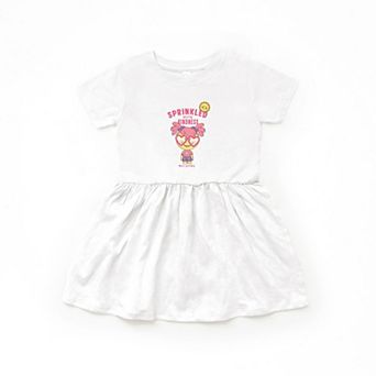Mini Smiley Sprinkled With Kindness - Toddler Graphic Dress