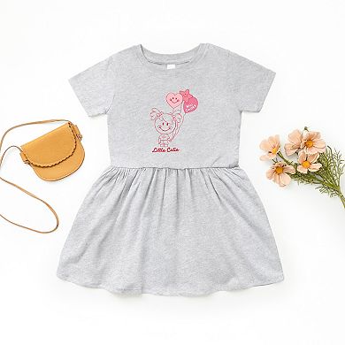 Mini Smiley Aria Balloons - Toddler Graphic Dress