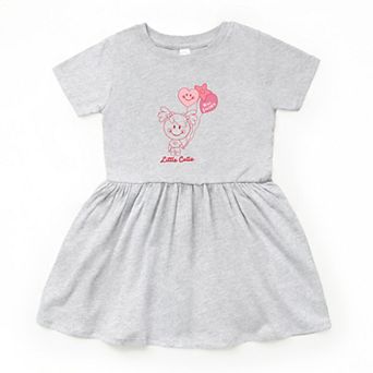 Mini Smiley Aria Balloons - Toddler Graphic Dress