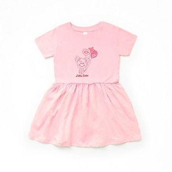 Mini Smiley Aria Balloons - Toddler Graphic Dress