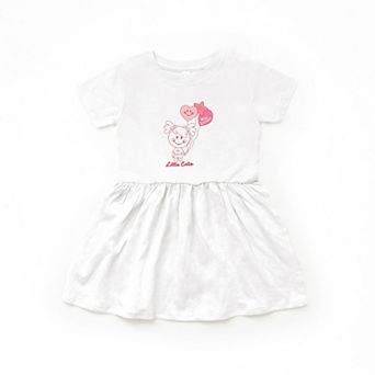 Mini Smiley Aria Balloons - Toddler Graphic Dress