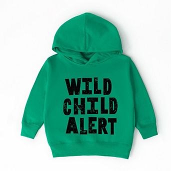 Wild Child Alert Distressed - Toddler Hoodie