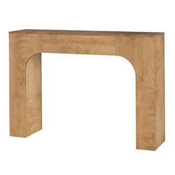 Slim Farmhouse Console Table for Living Room Narrow Wooden Entryway Table, Rustic Oak Accent