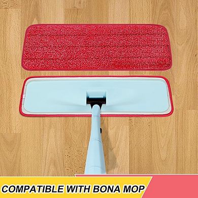 Reusable Microfiber Mop Pads for Wet & Dry Floor Cleaning, 6-Pack