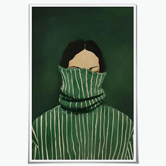 Retro Abstract Feminist Wall Art Poster Female Painting Women’s Decor
