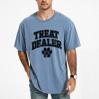 Treat Dealer Paw - Men's Garment Dyed Graphic T-Shirt