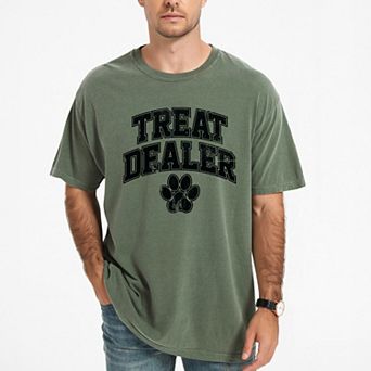 Treat Dealer Paw - Men's Garment Dyed Graphic T-Shirt