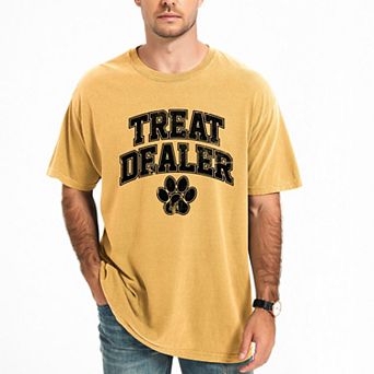 Treat Dealer Paw - Men's Garment Dyed Graphic T-Shirt