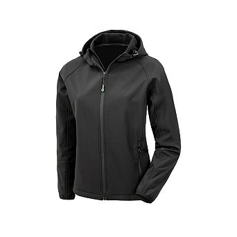 Result Genuine Womens/Ladies Hooded 3 Layer Soft Shell Jacket