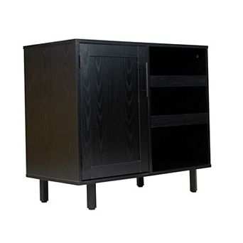 Flash Furniture Classic Sideboard and Bar Cabinet with Open and Closed Storage