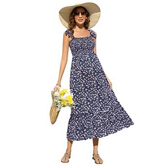 Women's Maternity Adjustable Strap Tank Dress