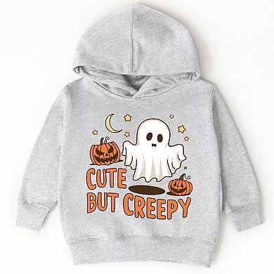 Cute But Creepy Ghost - Toddler Hoodie