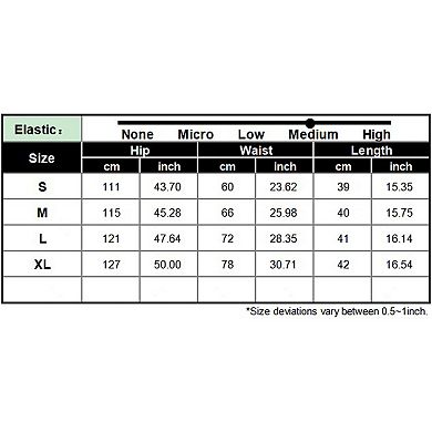 Women's Casual Beach Shorts Summer Vacation Solid Color Short with Elastic Waistband