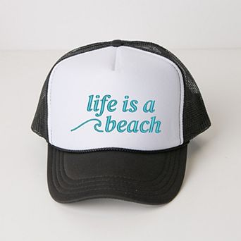 Life Is A Beach Wave - Women's Graphic Foam Trucker Hat