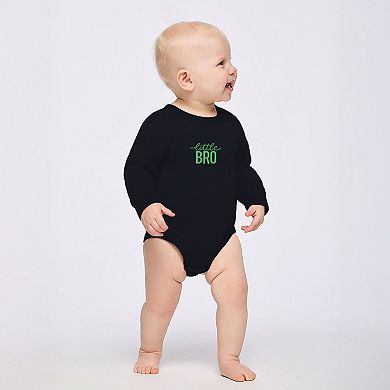 Embroidered Little Bro - Infant Fleece BodySuit