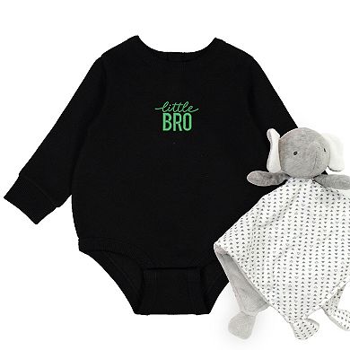 Embroidered Little Bro - Infant Fleece BodySuit