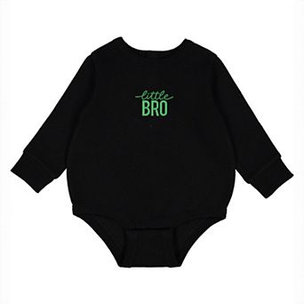 Embroidered Little Bro - Infant Fleece BodySuit
