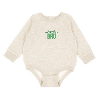 Embroidered Little Bro - Infant Fleece BodySuit