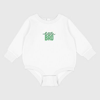 Embroidered Little Bro - Infant Fleece BodySuit